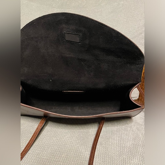 Reformation Elena Shoulder Bag Chestnut Leather - Picture 8 of 9